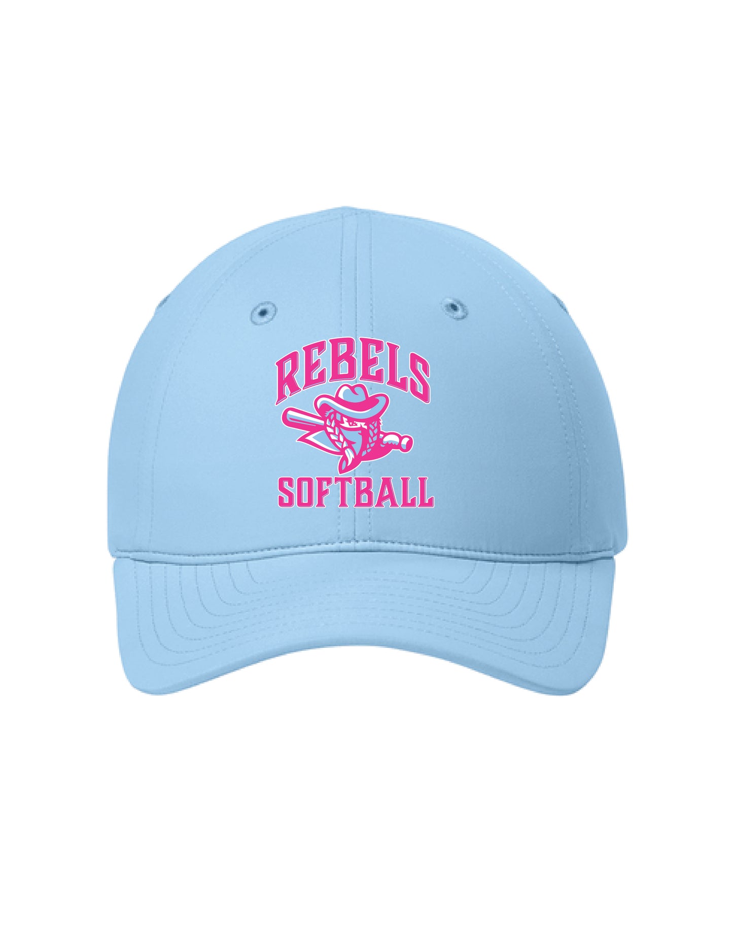 RYE BROOK REBELS SOFTBALL / EMBROIDERY / C994 All-Day Performance UPF Ponytail Cap