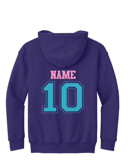 RYE BROOK REBELS SOFTBALL / PRINT / 18500B Youth Heavy Blend™ Hooded Sweatshirt