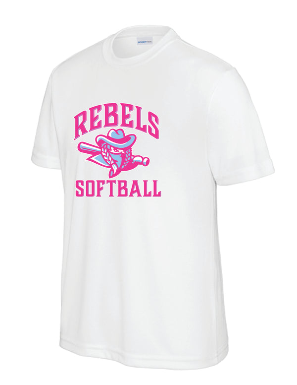 RYE BROOK REBELS SOFTBALL / PRINT / YST350 Sport-Tek Youth Tee
