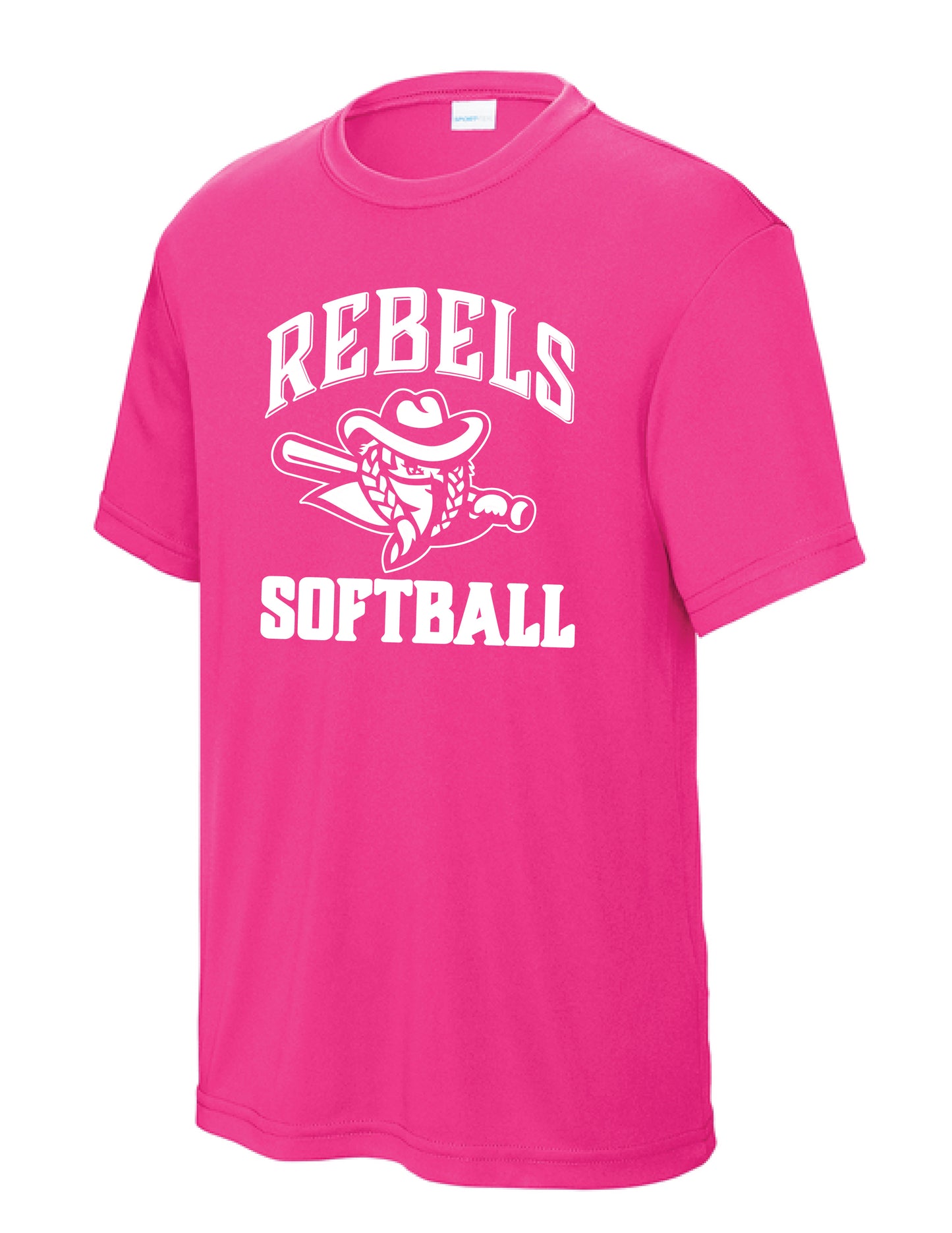 RYE BROOK REBELS SOFTBALL / PRINT / YST350 Sport-Tek Youth Tee