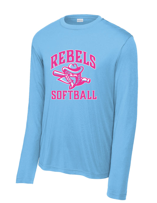 RYE BROOK REBELS SOFTBALL / PRINT / ST350LS Sport-Tek® Long Sleeve Tee