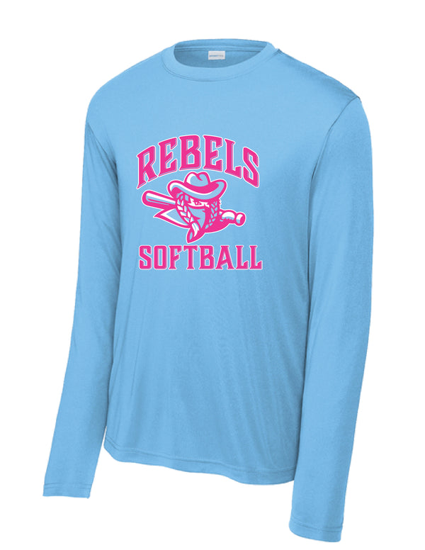 RYE BROOK REBELS SOFTBALL / PRINT / ST350LS Sport-Tek® Long Sleeve Tee