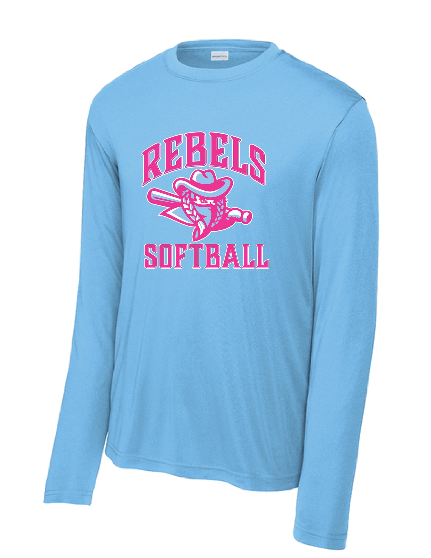 RYE BROOK REBELS SOFTBALL / PRINT / YST350LS Sport-Tek® Youth Long Sleeve Tee