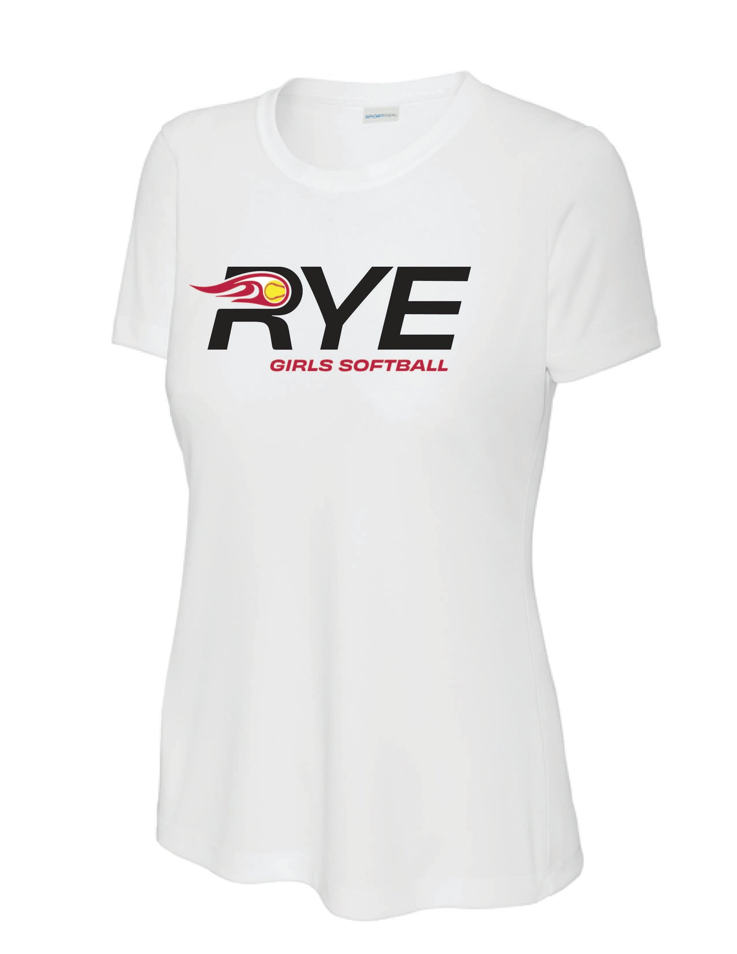 RYE GIRLS SOFTBALL / PRINT / LST350 Sport-Tek® Women's Tee
