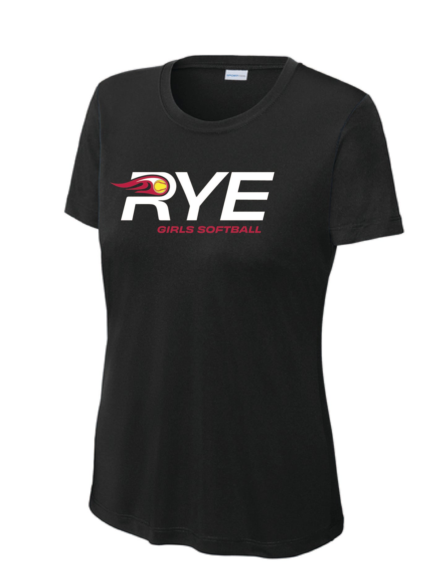 RYE GIRLS SOFTBALL / PRINT / LST350 Sport-Tek® Women's Tee
