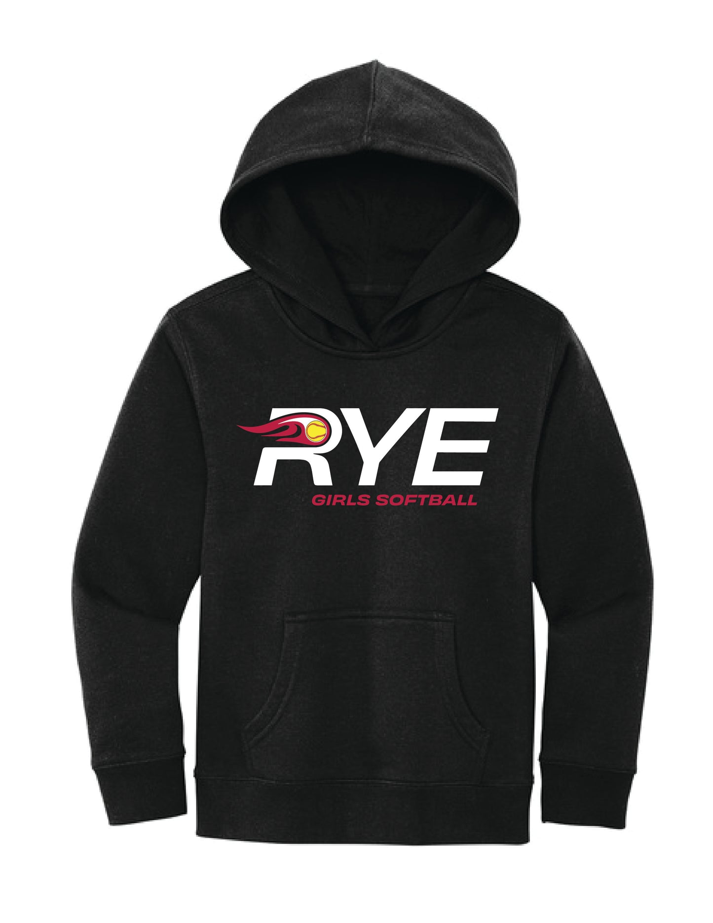RYE GIRLS SOFTBALL / PRINT / DT6100Y Fleece Hoodie Youth