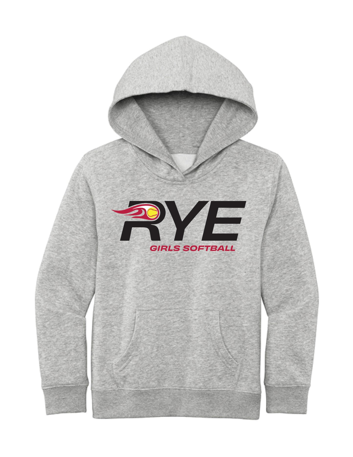 RYE GIRLS SOFTBALL / PRINT / DT6100Y Fleece Hoodie Youth