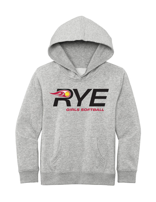 RYE GIRLS SOFTBALL / PRINT / DT6100Y Fleece Hoodie Youth