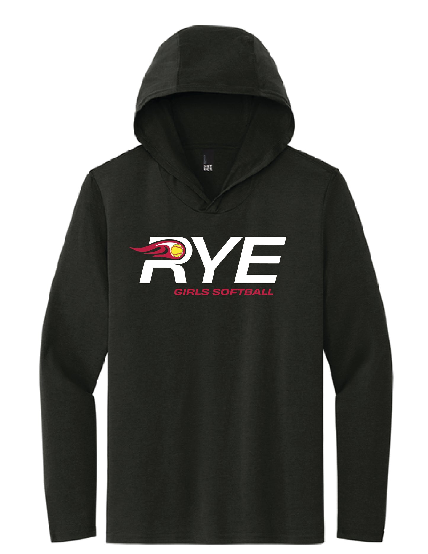 RYE GIRLS SOFTBALL / PRINT / DM139 Long Sleeve Hoodie