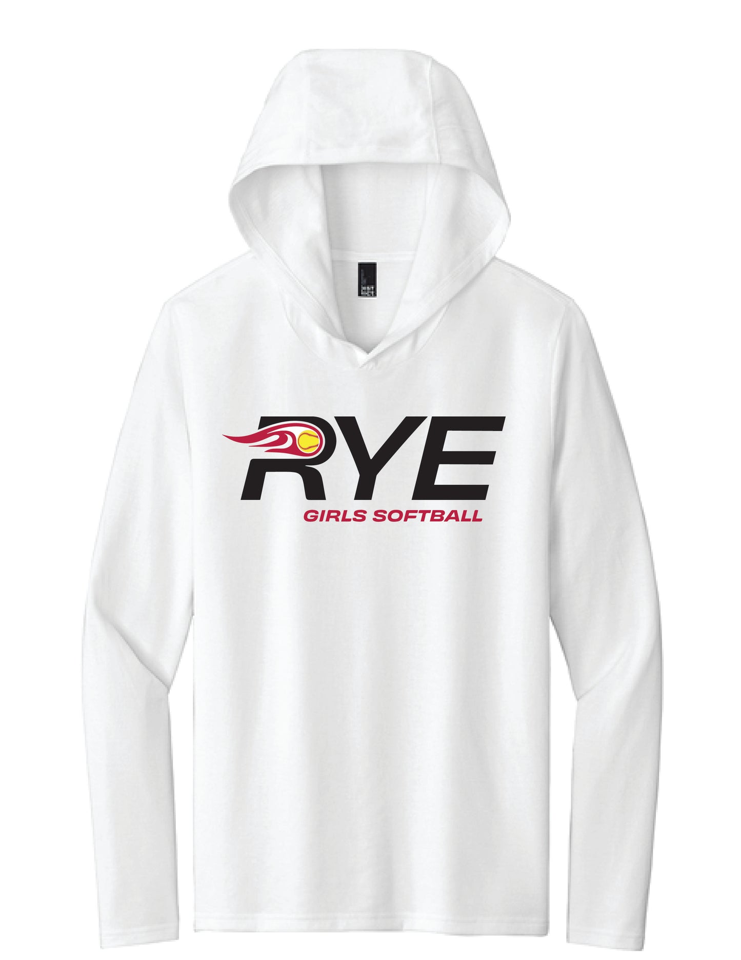 RYE GIRLS SOFTBALL / PRINT / DM139 Long Sleeve Hoodie