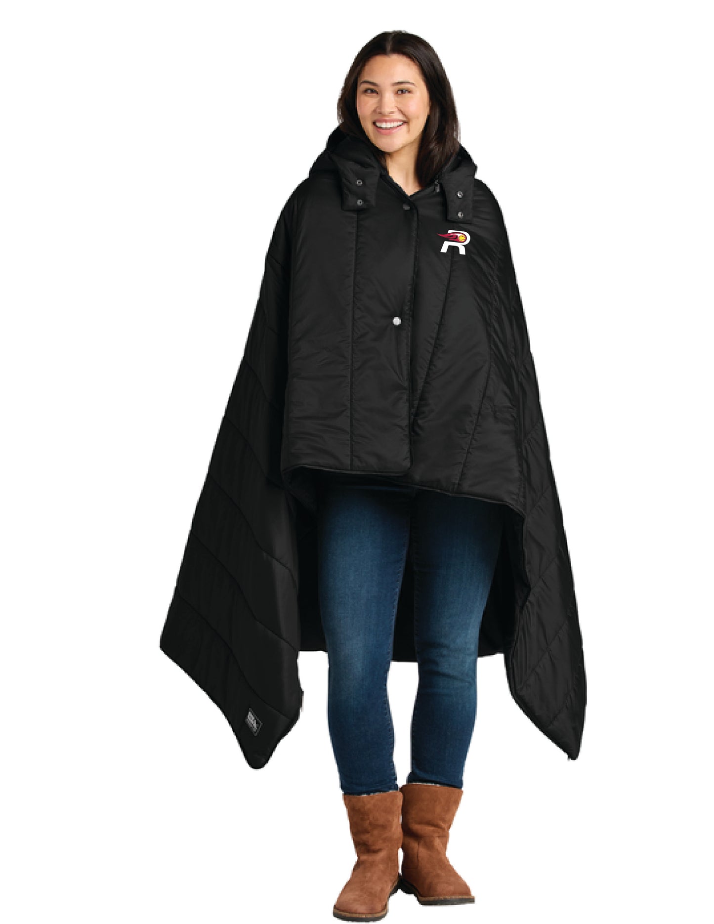 RYE GIRLS SOFTBALL / EMBROIDERY / EB755 Eddie Bauer® Puffy Camp Poncho