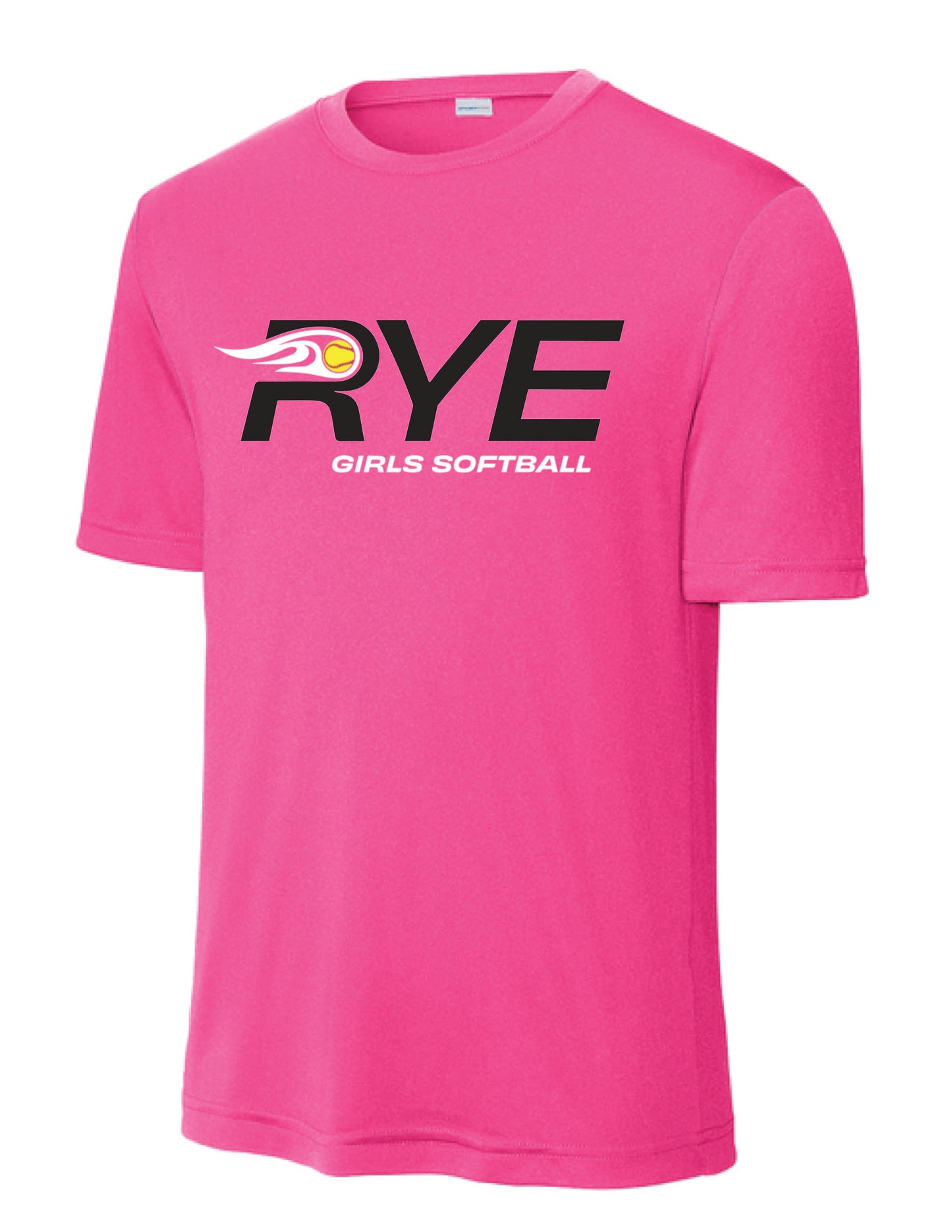 RYE GIRLS SOFTBALL / PRINT / LST350 Sport-Tek® Women's Tee