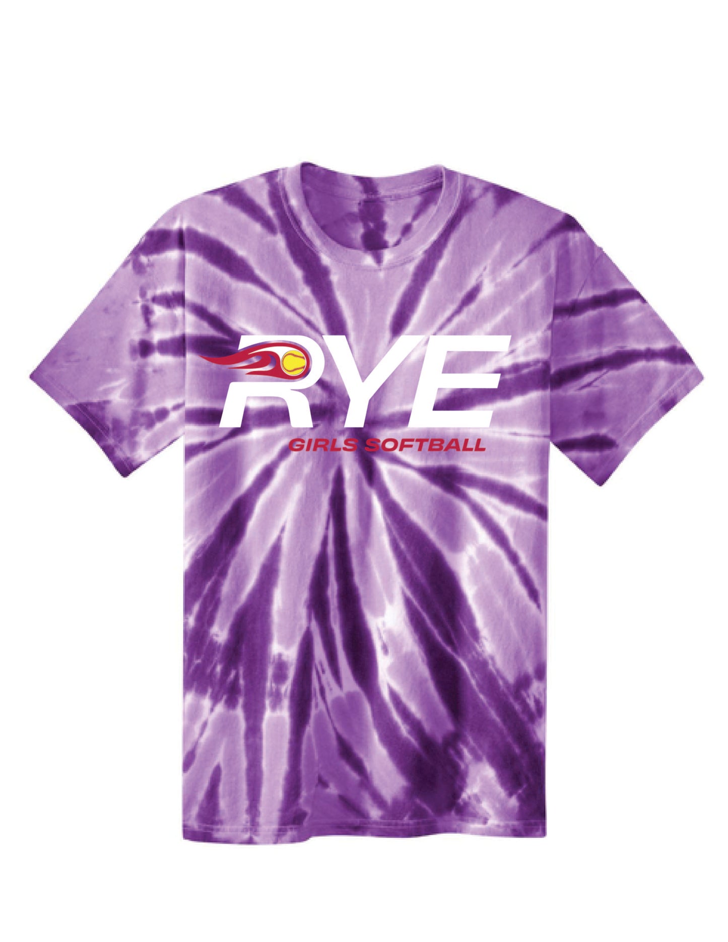 RYE GIRLS SOFTBALL / PRINT / PC147Y Youth Tie-Dye Tee