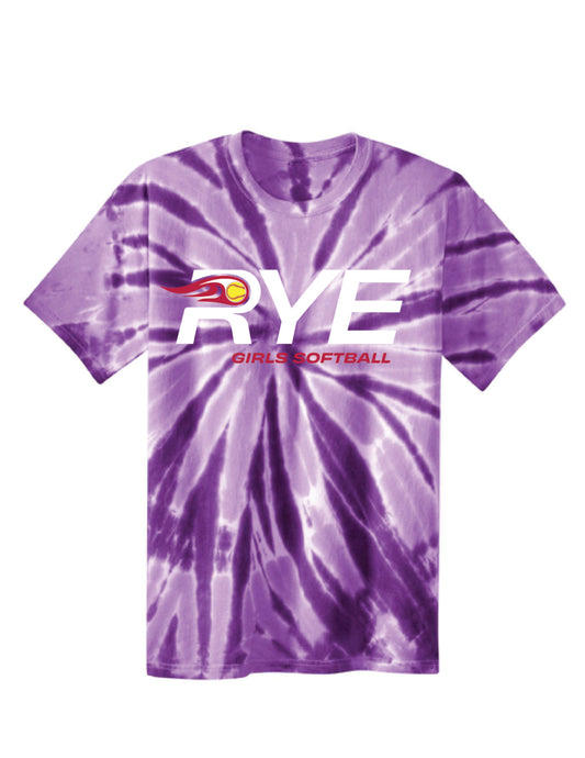 RYE GIRLS SOFTBALL / PRINT / PC147Y Youth Tie-Dye Tee