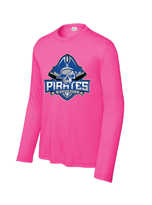 PC PIRATES - YST350LS  Sport-Tek® Youth Long Sleeve PosiCharge® Competitor™ Tee