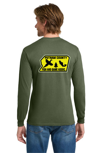 PUTNAM COUNTY HUNTING CLUB - PRINTING -  5400 Gildan® Heavy Cotton™ 100% Cotton Long Sleeve T-Shirt