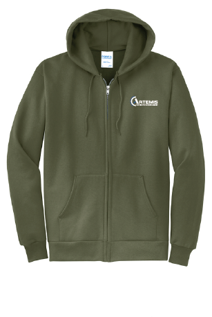 ARTEMIS / PRINT / PC78ZH / Port & Co® Core Fleece Full-Zip Hooded Sweatshirt