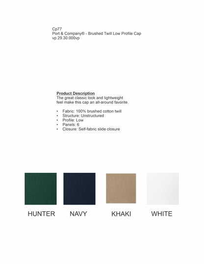 RIVERVIEW -HUNTER GREEN - CP77 -  Port & Company® Easy Cotton Tee - STITCH