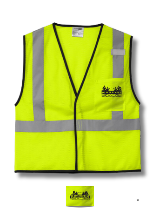 MISTERSCAPES - CSV100 - CornerStone  ®  ANSI 107 Class 2 Economy Mesh One-Pocket Vest. CSV100