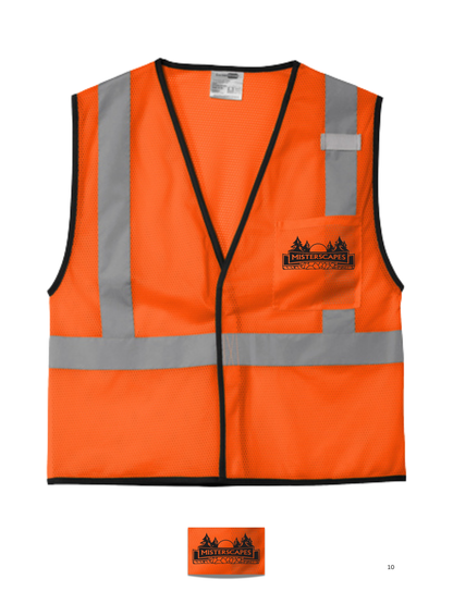 MISTERSCAPES - CSV100 - CornerStone  ®  ANSI 107 Class 2 Economy Mesh One-Pocket Vest. CSV100